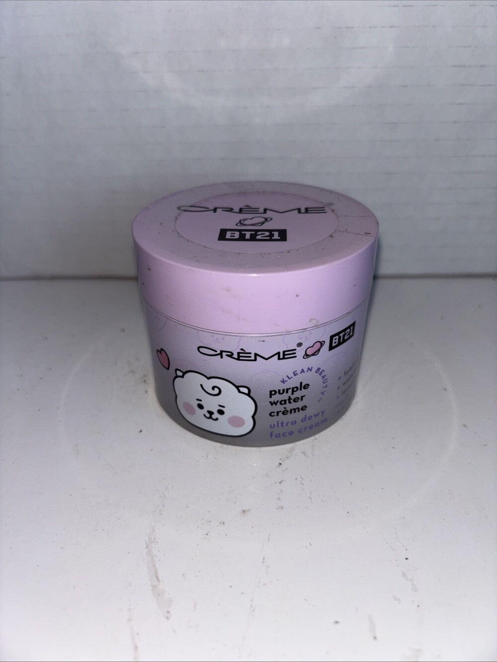 Creme BT21 Purple Water Creme Ultra Dewy Face Cream 3.88 Oz New